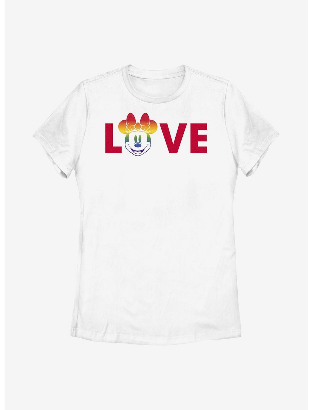 Disney Pride Minnie Loves Pride T-Shirt, WHITE, hi-res