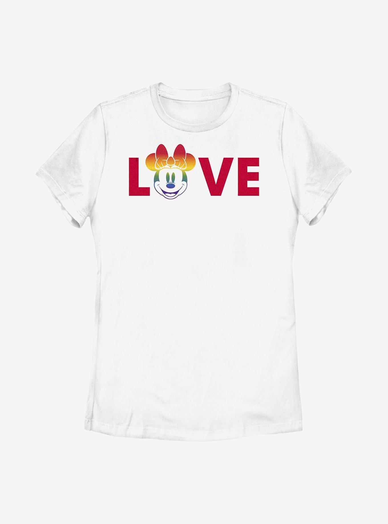 Disney Pride Minnie Loves Pride T-Shirt, WHITE, hi-res