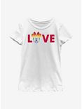 Disney Pride Minnie Loves Pride Youth T-Shirt, WHITE, hi-res