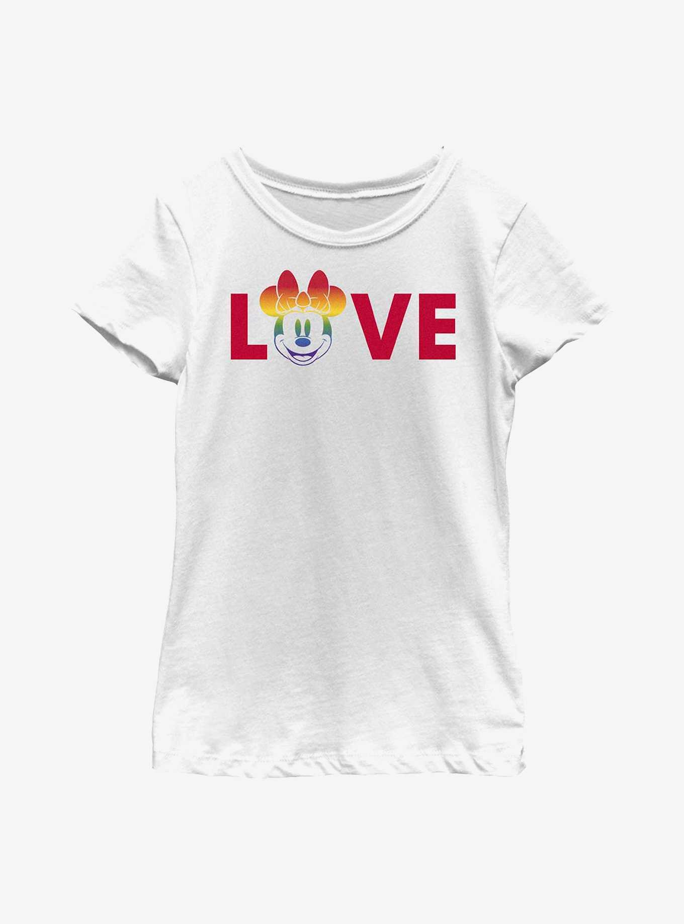 Disney Pride Minnie Loves Pride Youth T-Shirt, , hi-res