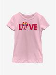 Disney Pride Minnie Pride Love Youth T-Shirt, PINK, hi-res