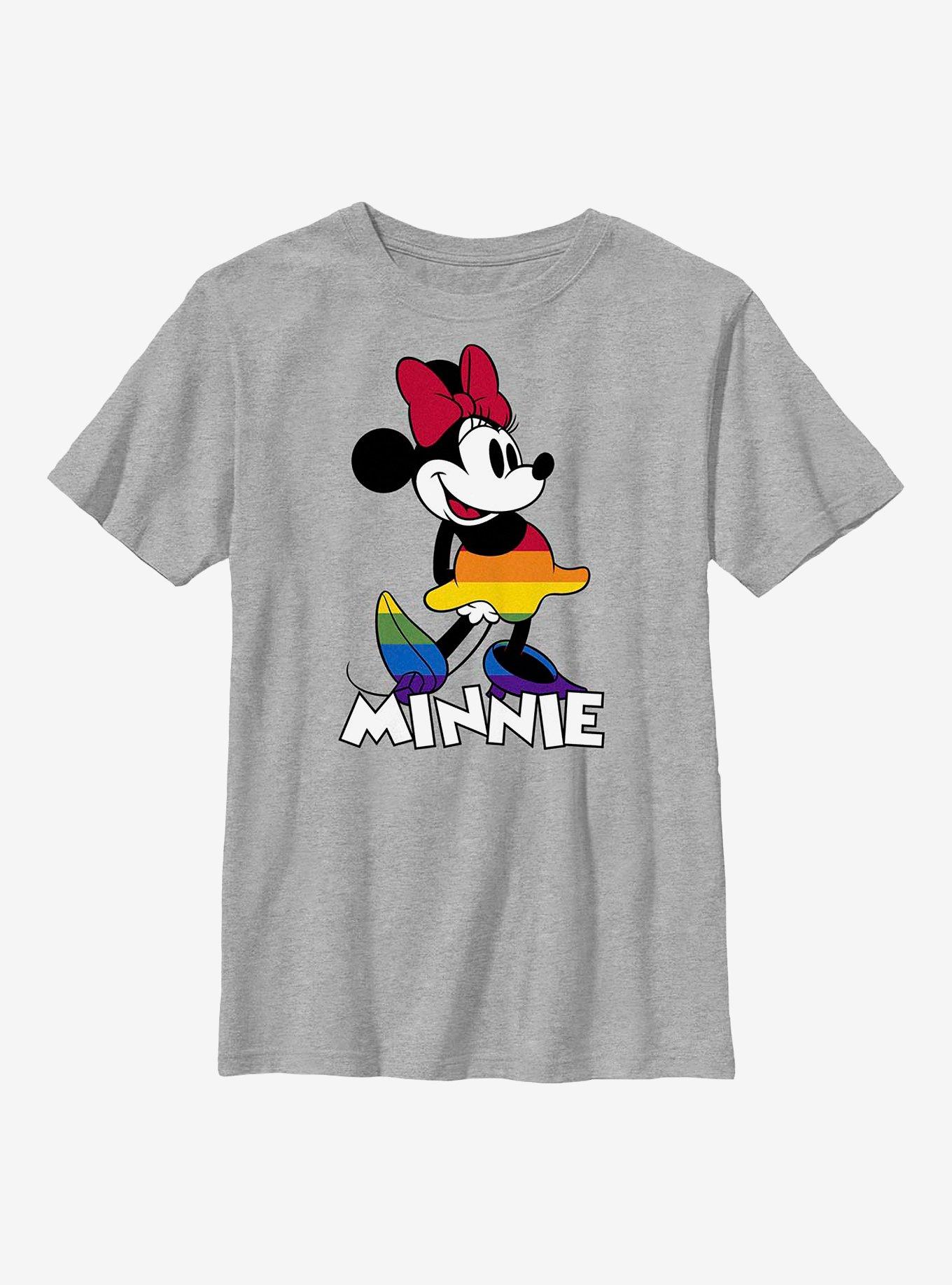 Disney Pride Minnie Dress Pride Youth T-Shirt, ATH HTR, hi-res