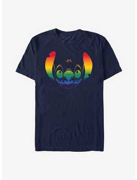 Disney Lilo And Stitch Pride Big Face Stitch Pride T-Shirt, , hi-res
