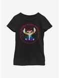 Disney Lilo And Stitch Pride Ohana Pride Youth T-Shirt, BLACK, hi-res