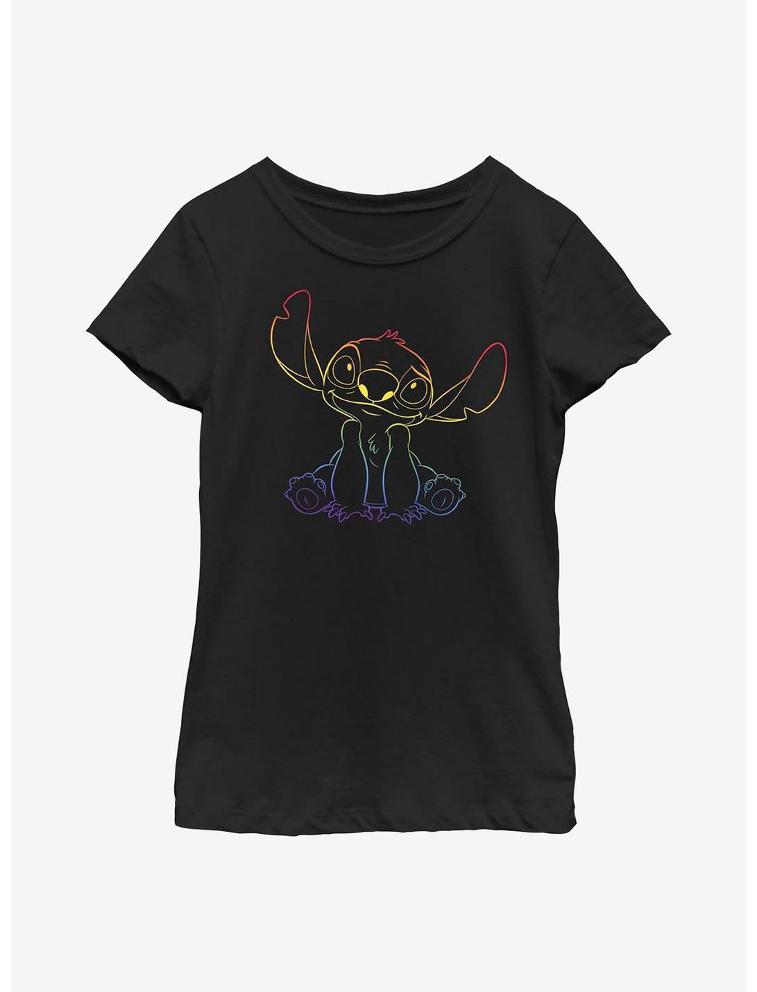 Disney Lilo And Stitch Pride Stitch Youth T-Shirt, BLACK, hi-res