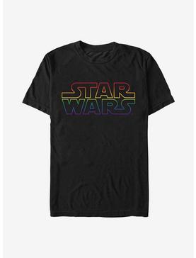 Star Wars Pride Outline Rainbow T-Shirt, , hi-res