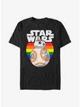 Star Wars Pride Rainbow Circle T-Shirt, BLACK, hi-res