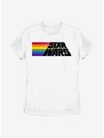 Star Wars Pride Rainbow Logo T-Shirt, WHITE, hi-res