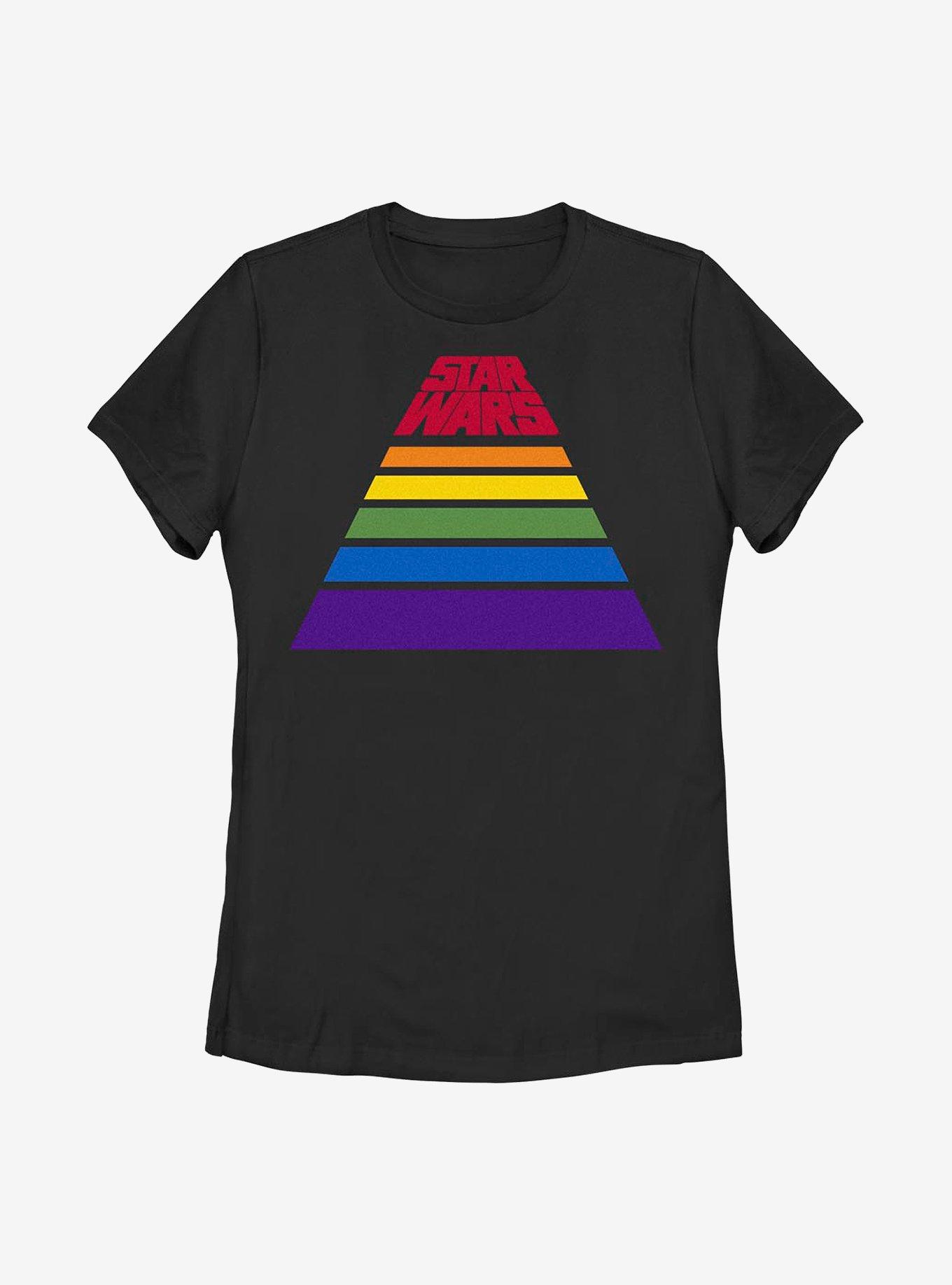 Star Wars Pride Rainbow Perspective T-Shirt, BLACK, hi-res