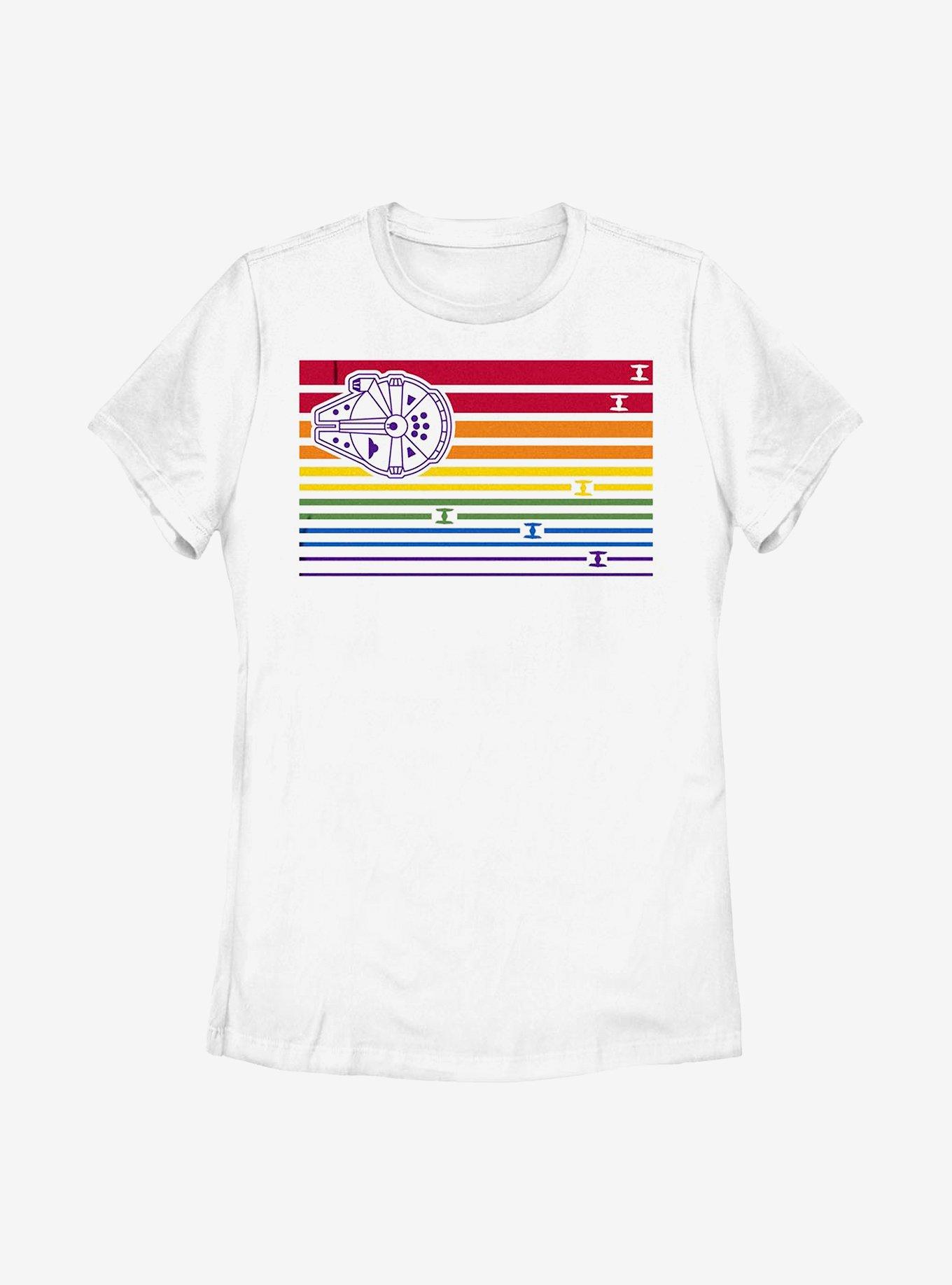Star Wars Pride Ship Stripes T-Shirt, WHITE, hi-res