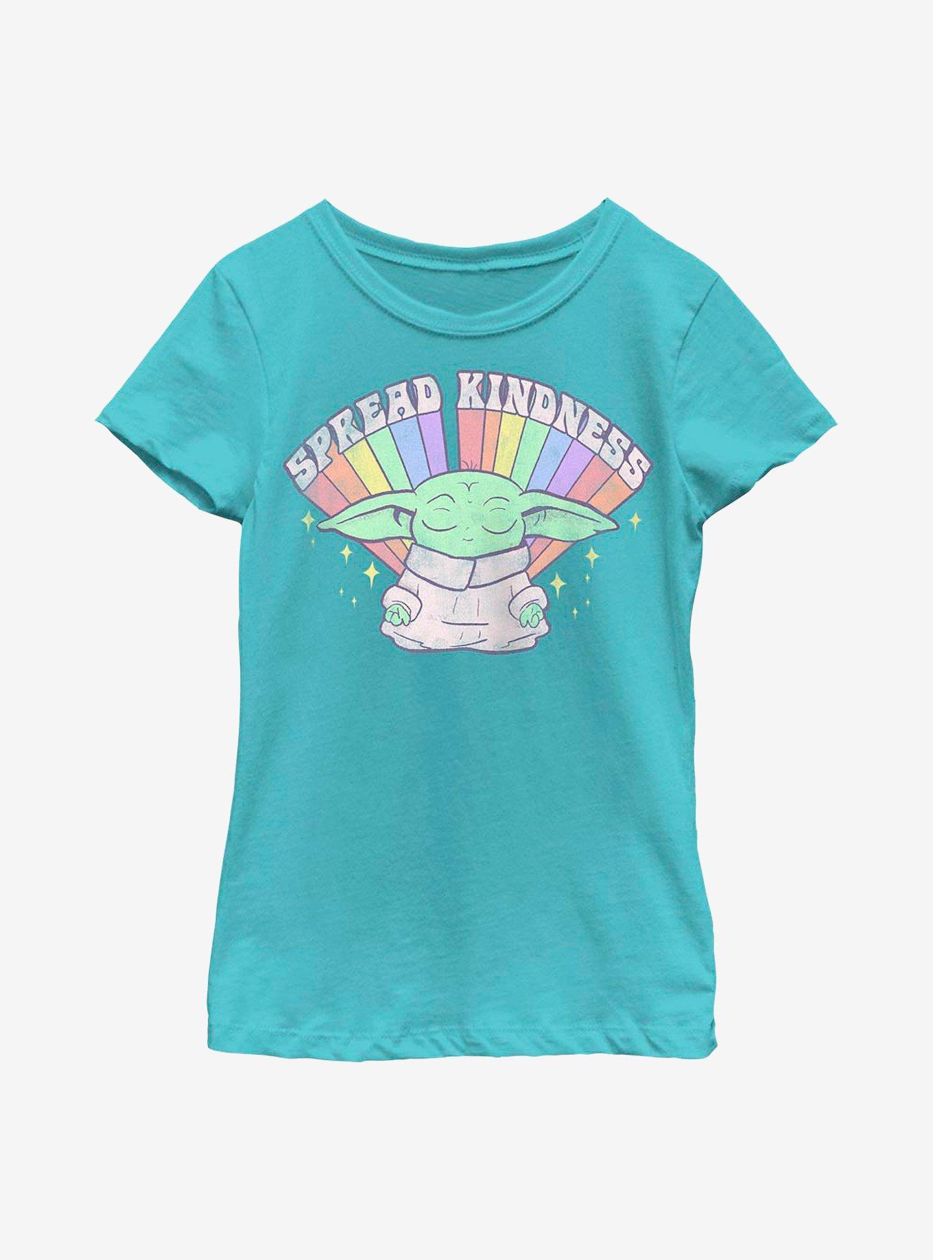 Star Wars The Mandalorian Pride Meditate Kindness Youth T-Shirt, TAHI BLUE, hi-res