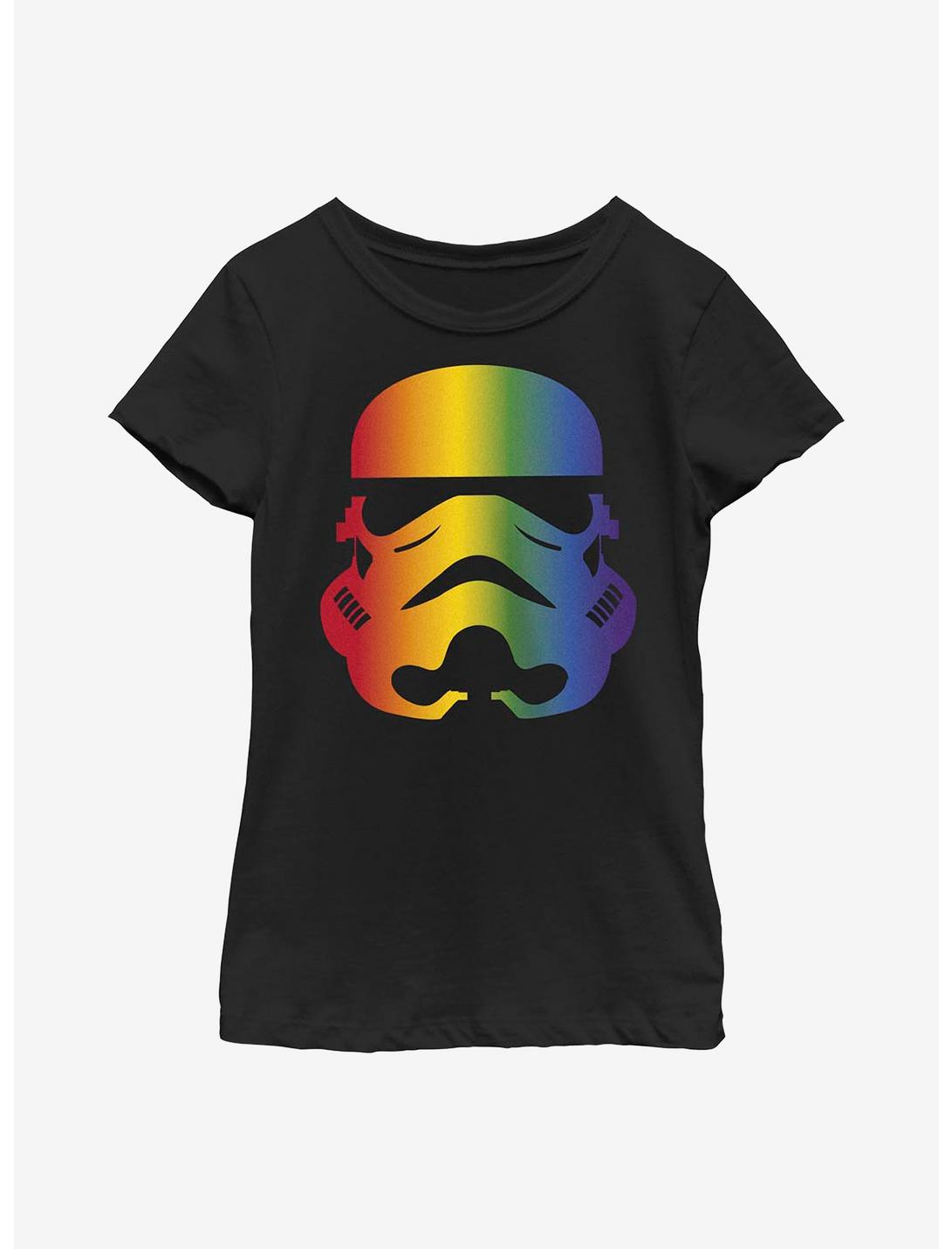 Star Wars Pride Rainbow Storm Youth T-Shirt, BLACK, hi-res