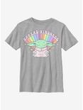 Star Wars The Mandalorian Pride Meditate Kindness Youth T-Shirt, ATH HTR, hi-res