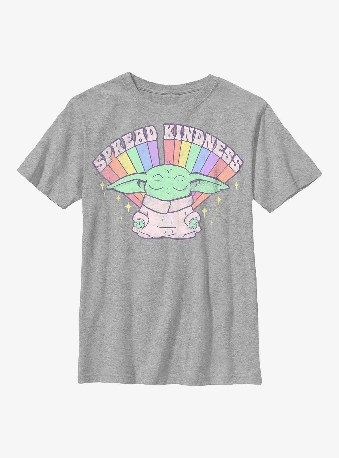 Star Wars The Mandalorian Pride Meditate Kindness Youth T-Shirt, , hi-res