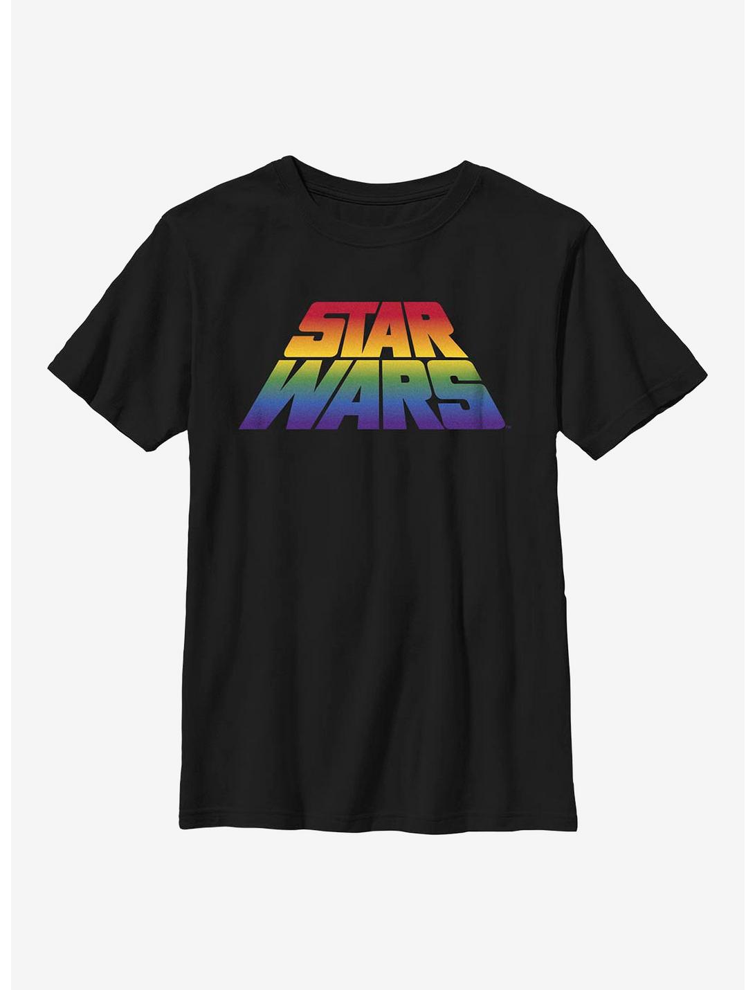 Star Wars Pride Perspective Rainbow Youth T-Shirt, BLACK, hi-res