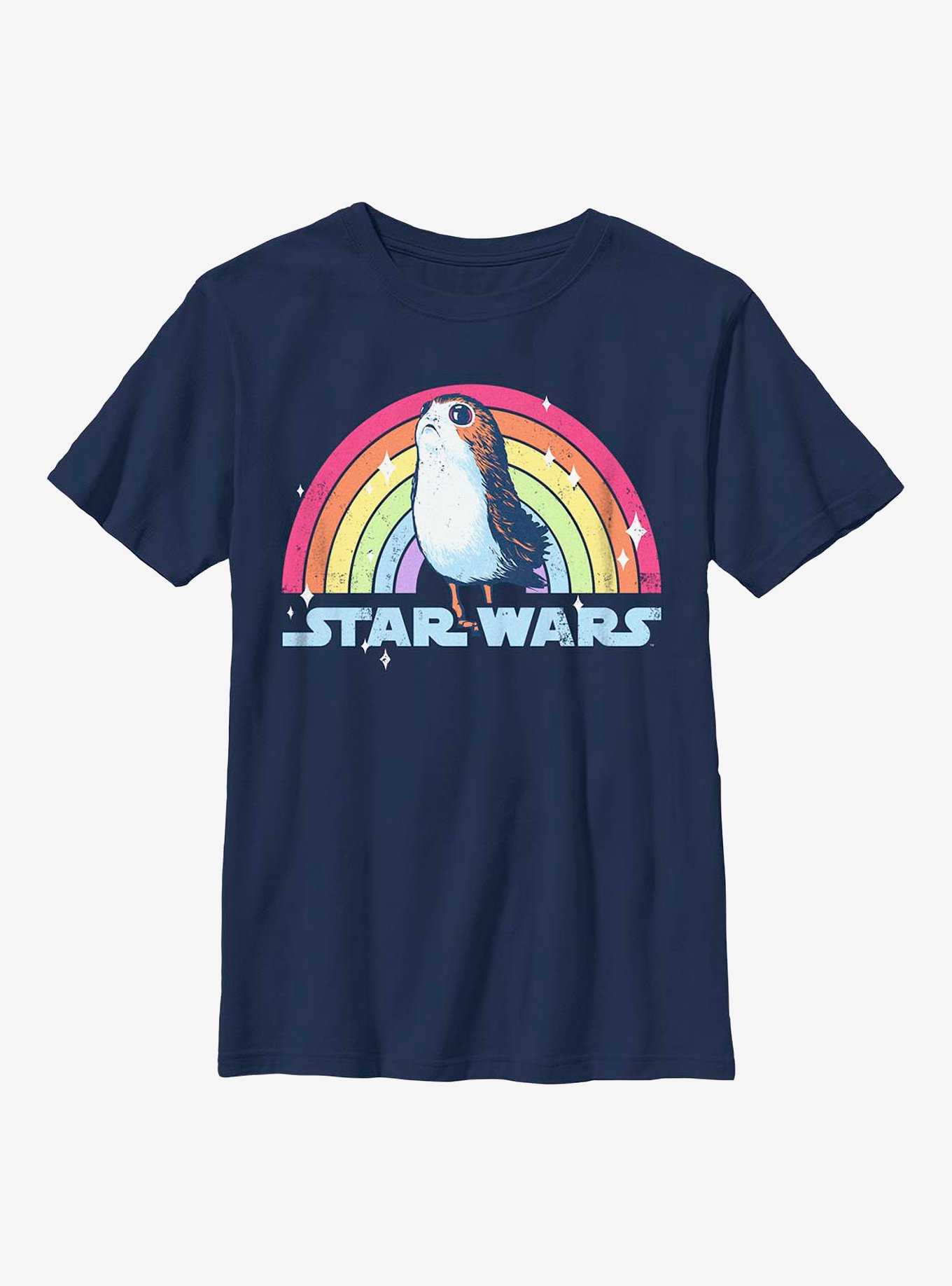 Star Wars Pride Porg Rainbow Youth T-Shirt, , hi-res