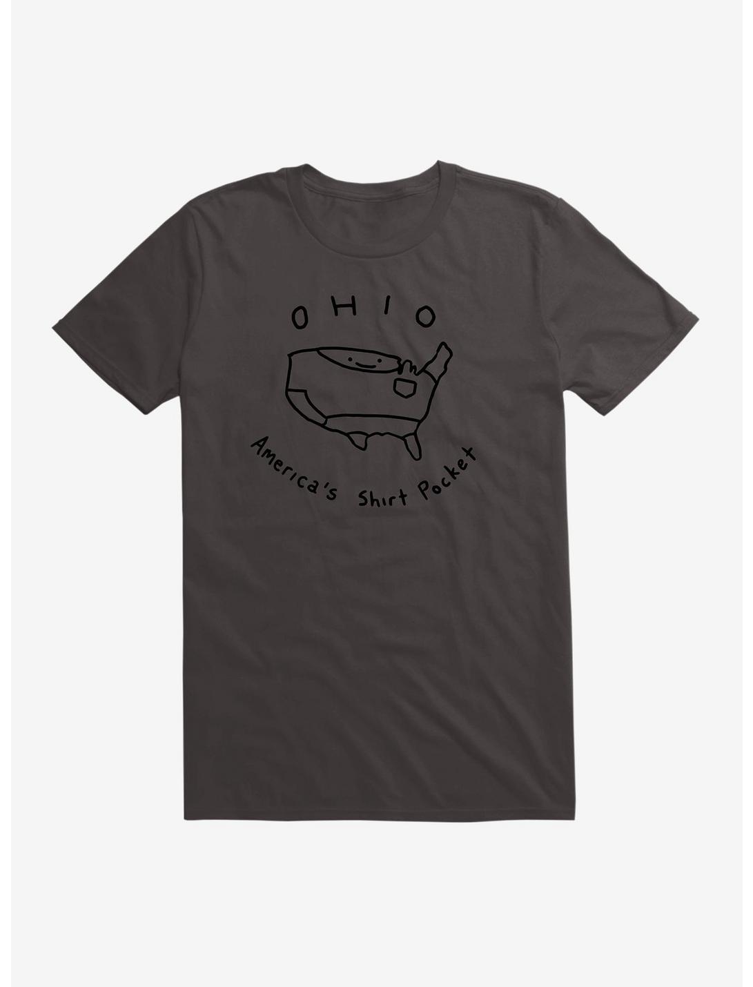 Ohio America's Shirt Pocket T-Shirt, BLACK, hi-res