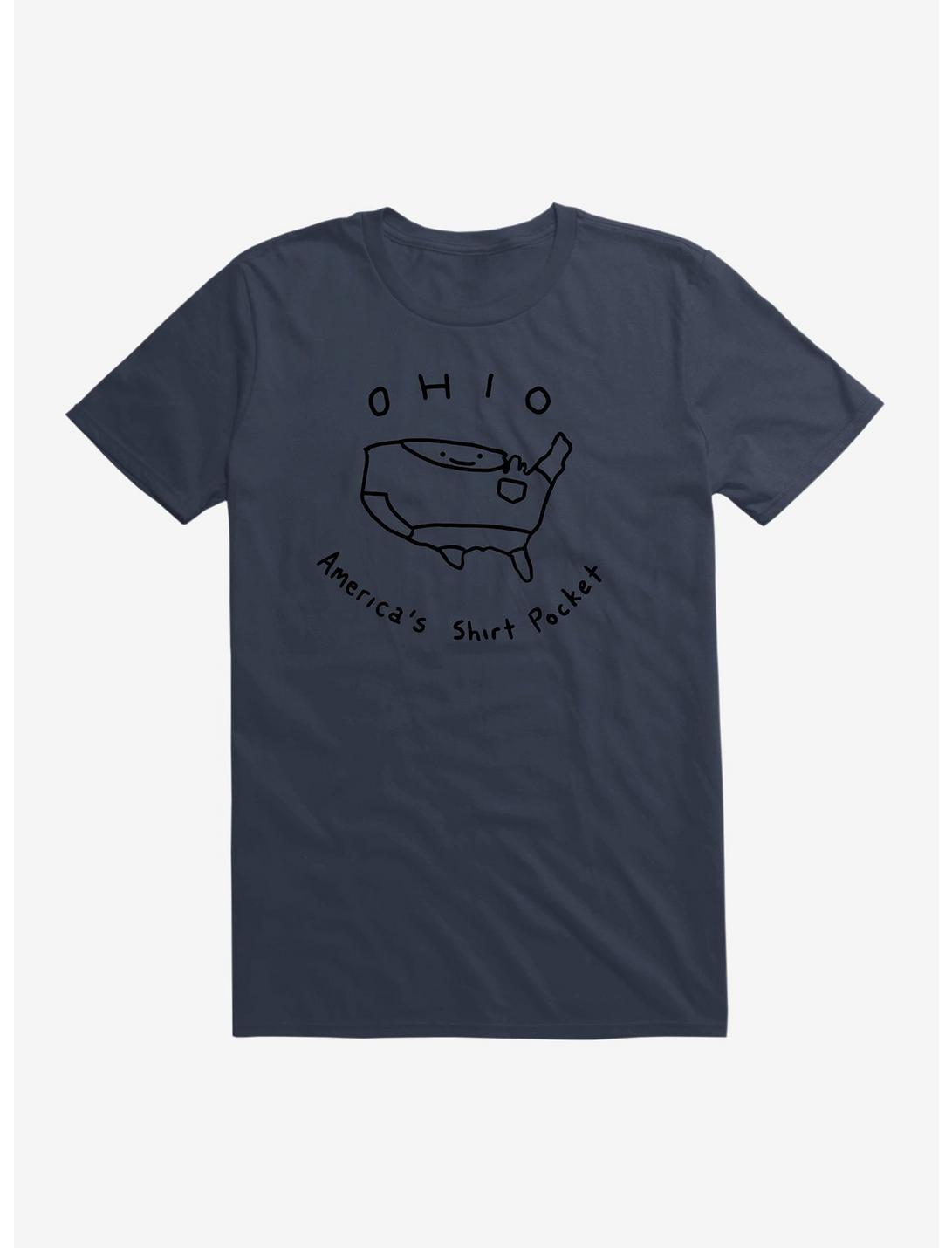 Ohio America's Shirt Pocket T-Shirt, NAVY, hi-res