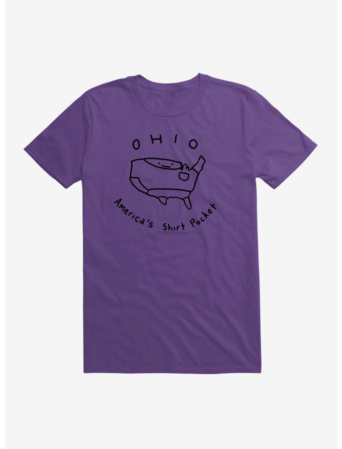Ohio America's Shirt Pocket T-Shirt, PURPLE, hi-res