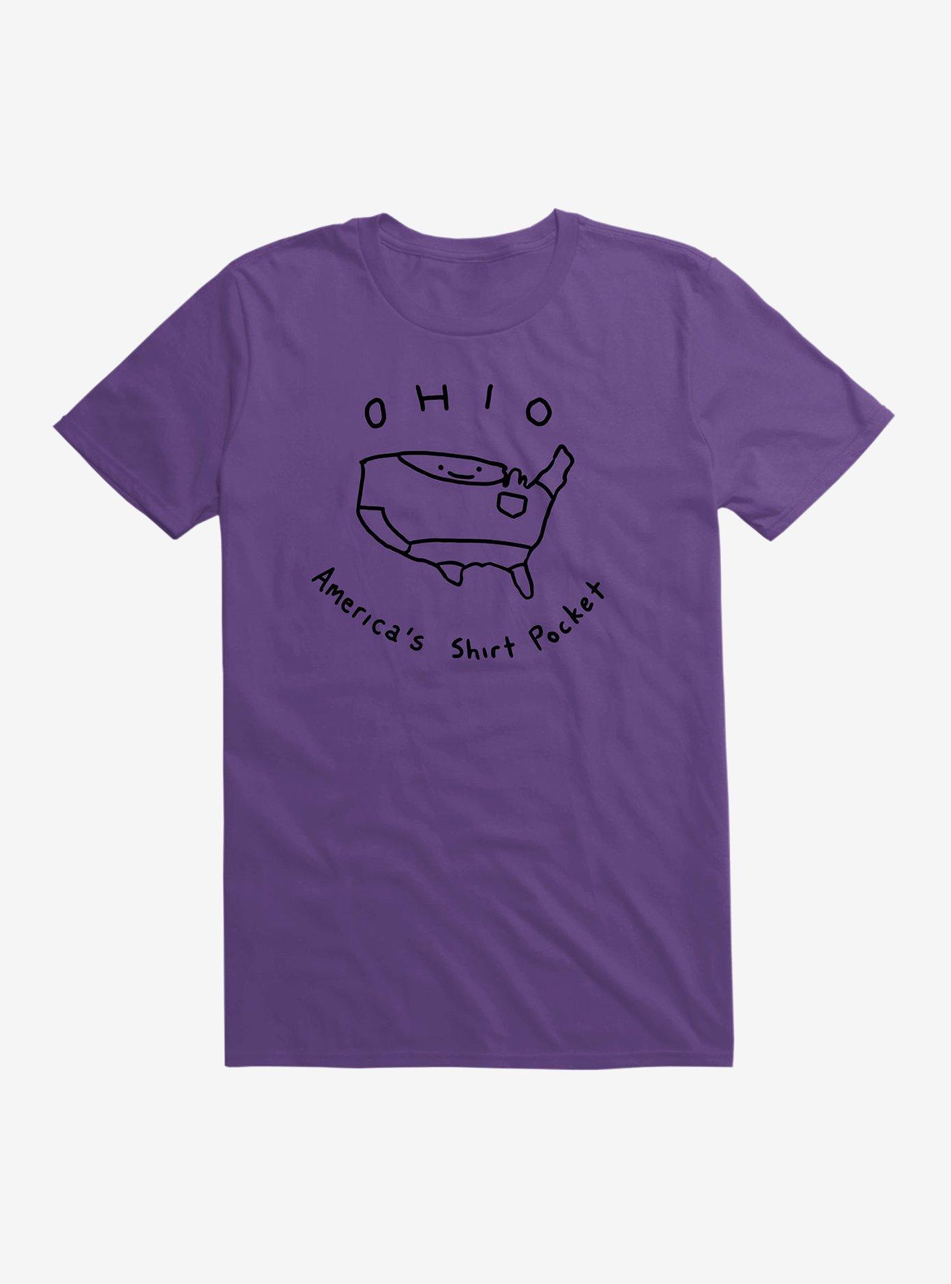 Ohio America's Shirt Pocket T-Shirt, PURPLE, hi-res