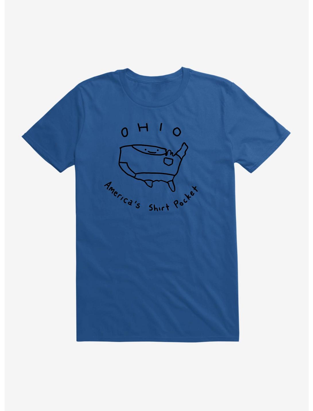 Ohio America's Shirt Pocket T-Shirt, ROYAL, hi-res