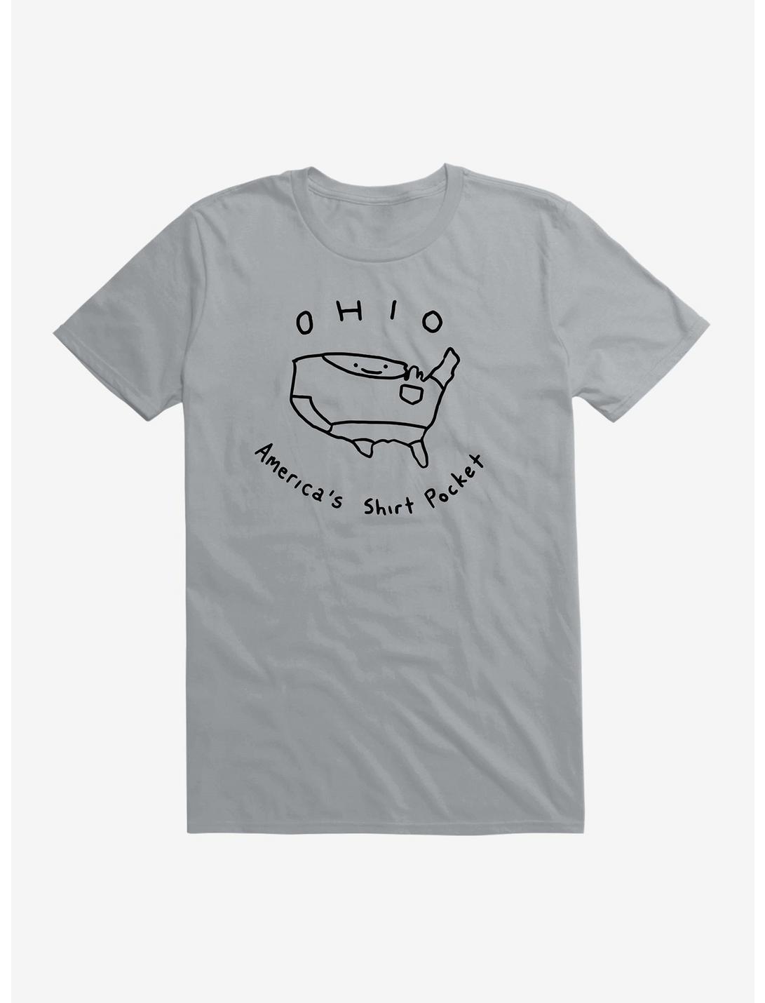 Ohio America's Shirt Pocket T-Shirt, SILVER, hi-res