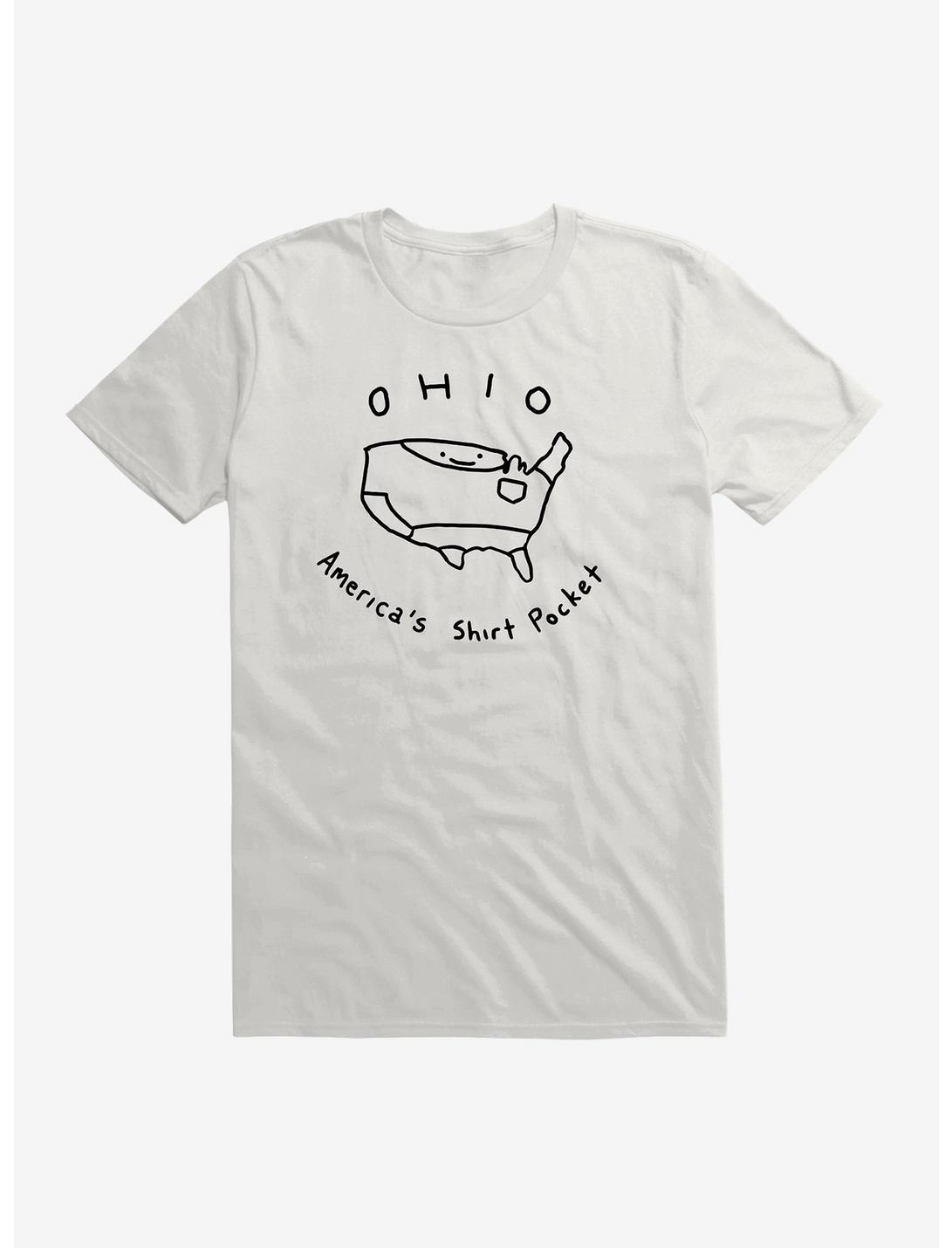 Ohio America's Shirt Pocket T-Shirt, WHITE, hi-res