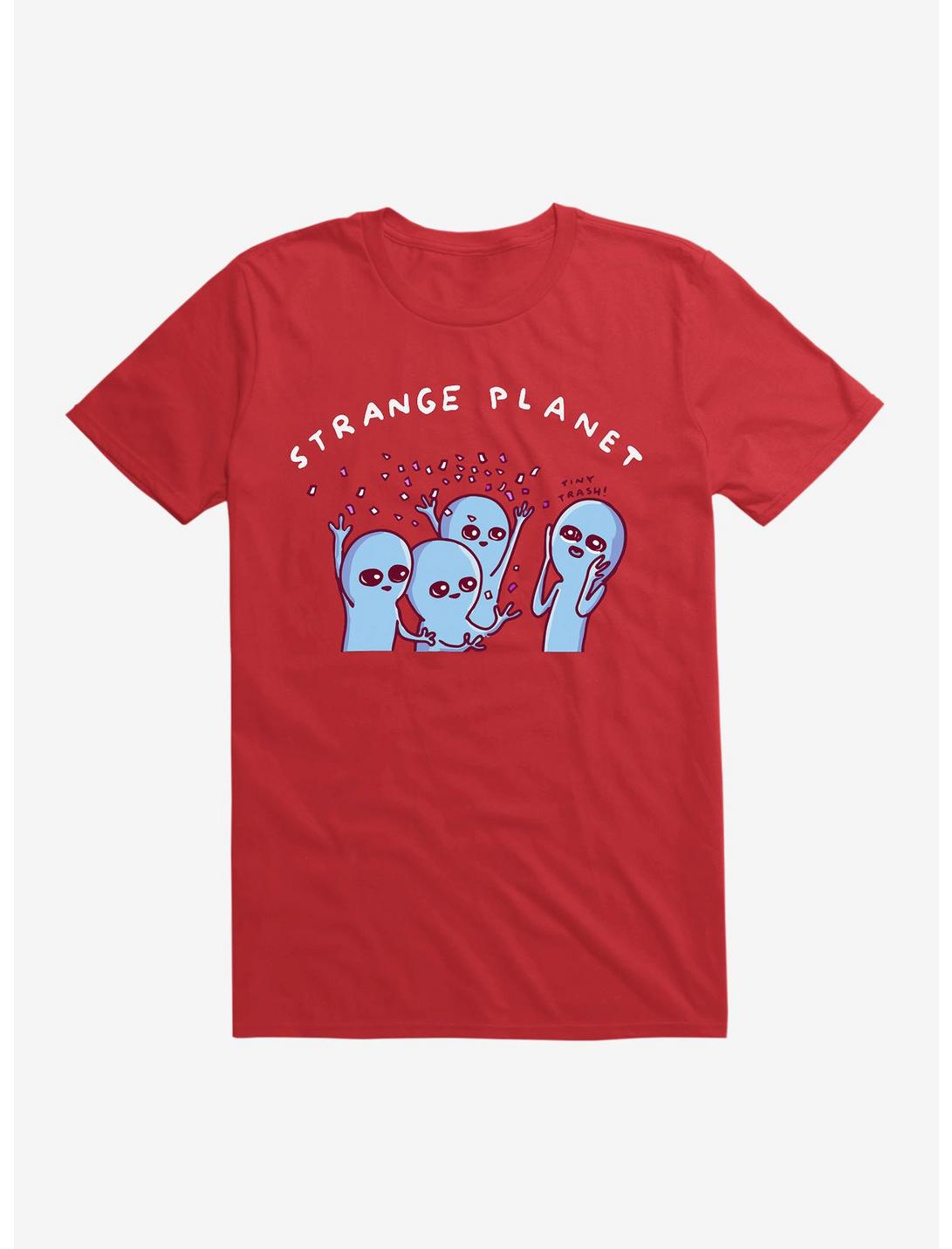 Strange Planet Party T-Shirt, RED, hi-res