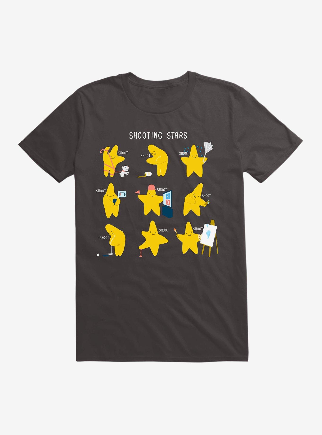 Shooting Stars! T-Shirt, BLACK, hi-res