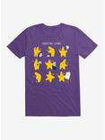 Shooting Stars! T-Shirt, PURPLE, hi-res