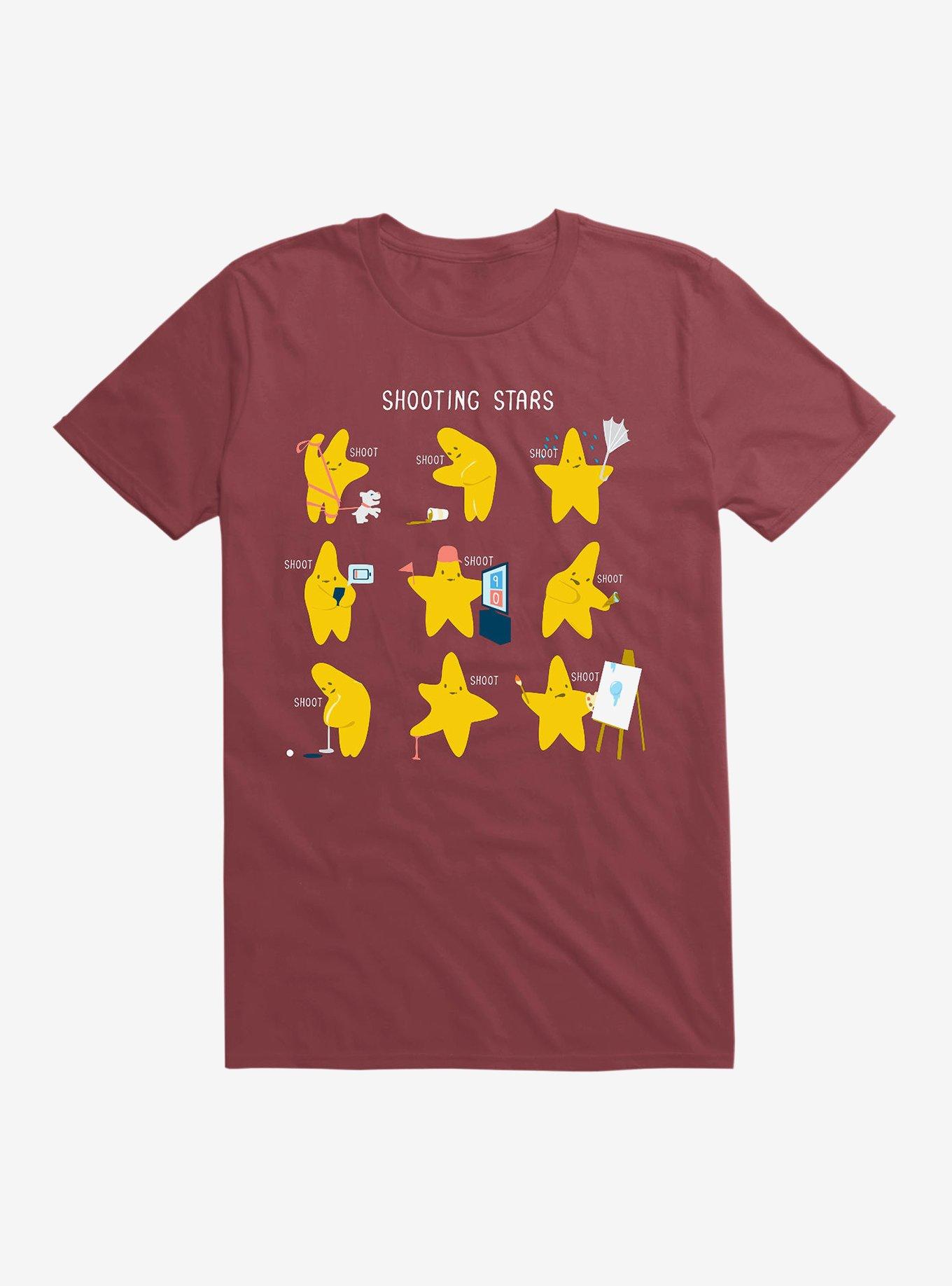 Shooting Stars! T-Shirt, SCARLET, hi-res