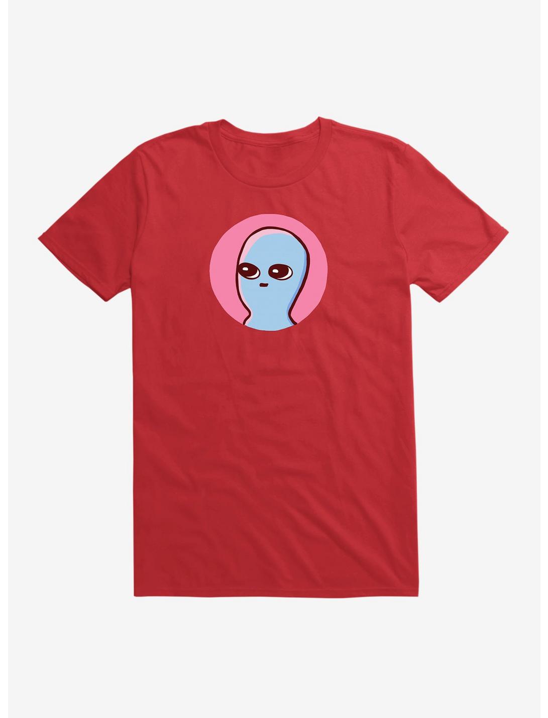 Strange Planet Centered Icon T-Shirt, RED, hi-res
