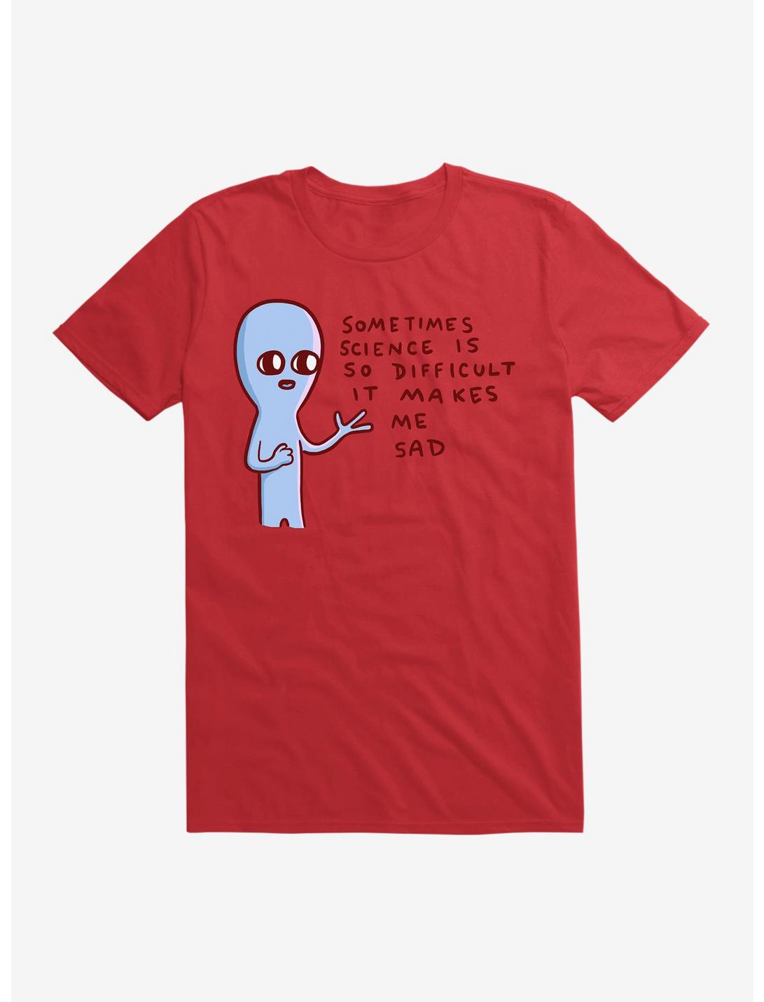 Strange Planet Science T-Shirt, RED, hi-res