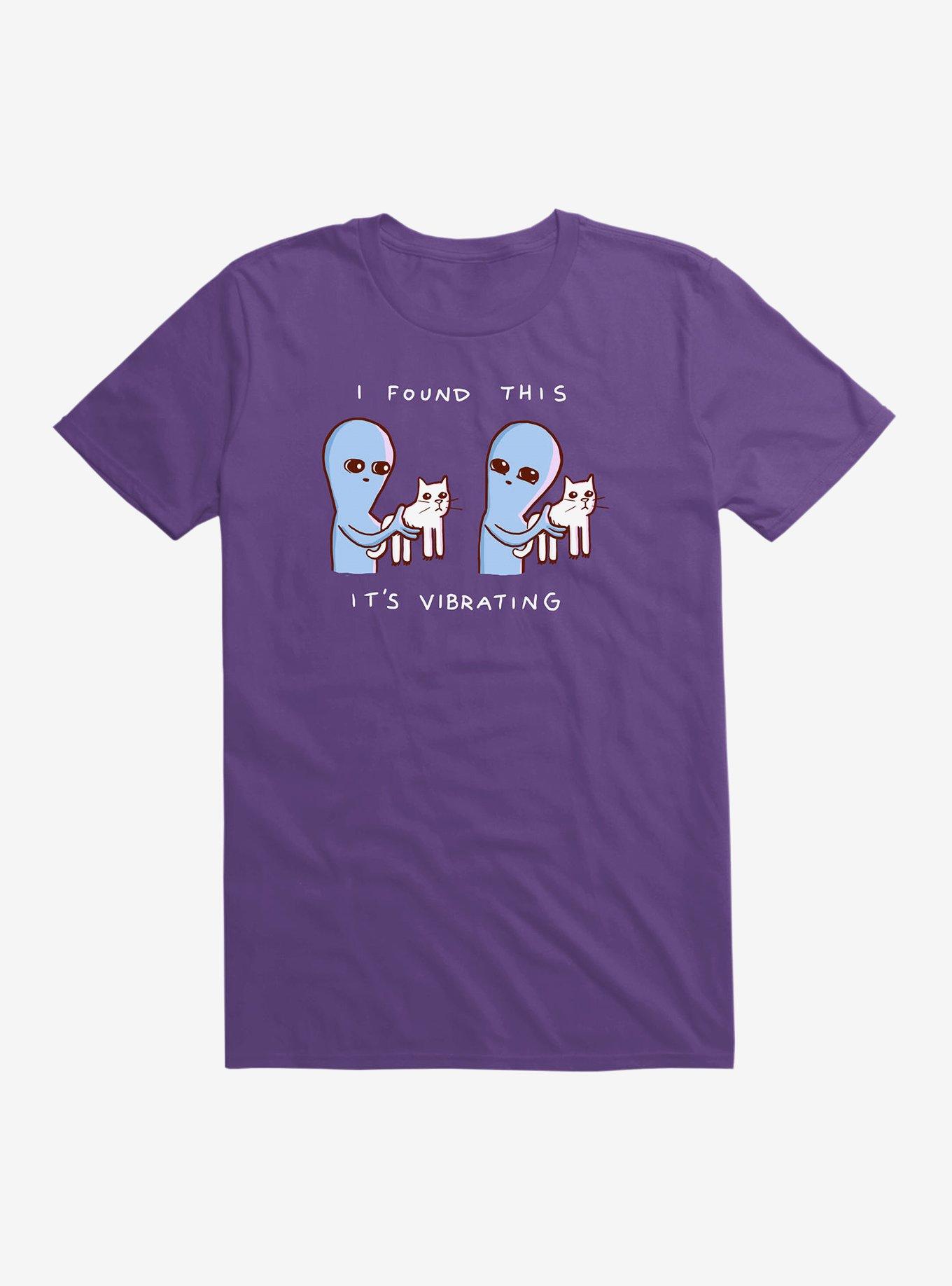 Strange Planet Vibrating T-Shirt, PURPLE, hi-res