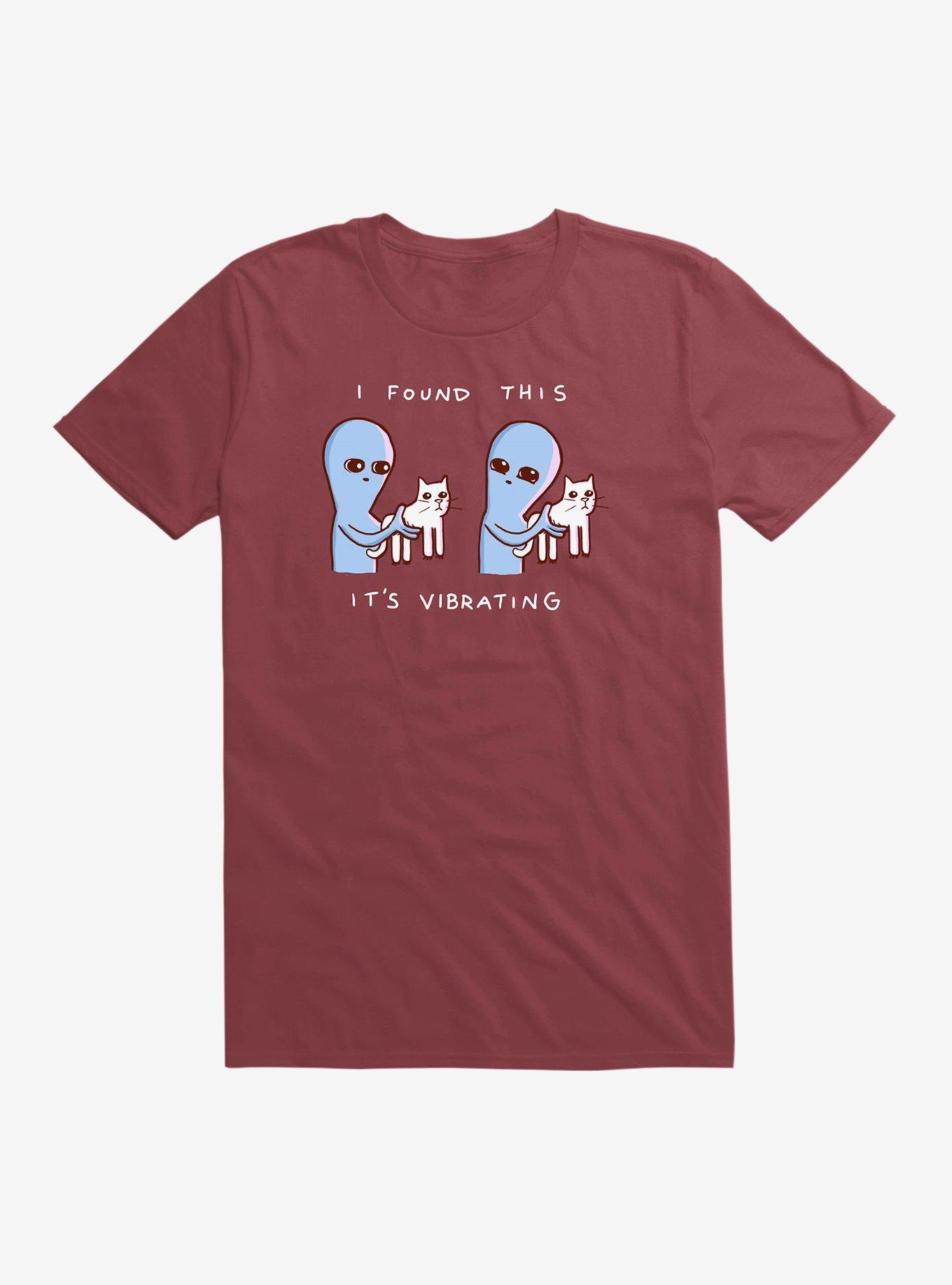 Strange Planet Vibrating T-Shirt, SCARLET, hi-res
