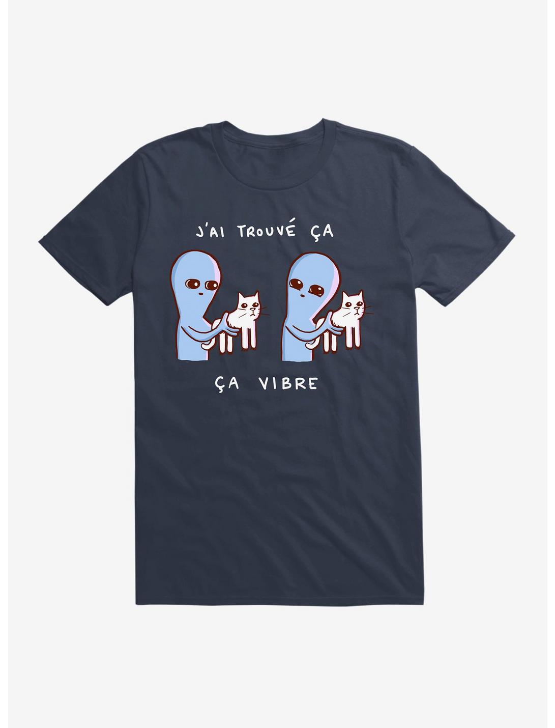 Strange Planet Vibrating In French T-Shirt, NAVY, hi-res