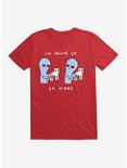 Strange Planet Vibrating In French T-Shirt, RED, hi-res
