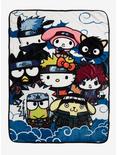 Naruto Shippuden X Hello Kitty And Friends Group Throw Blanket, , hi-res