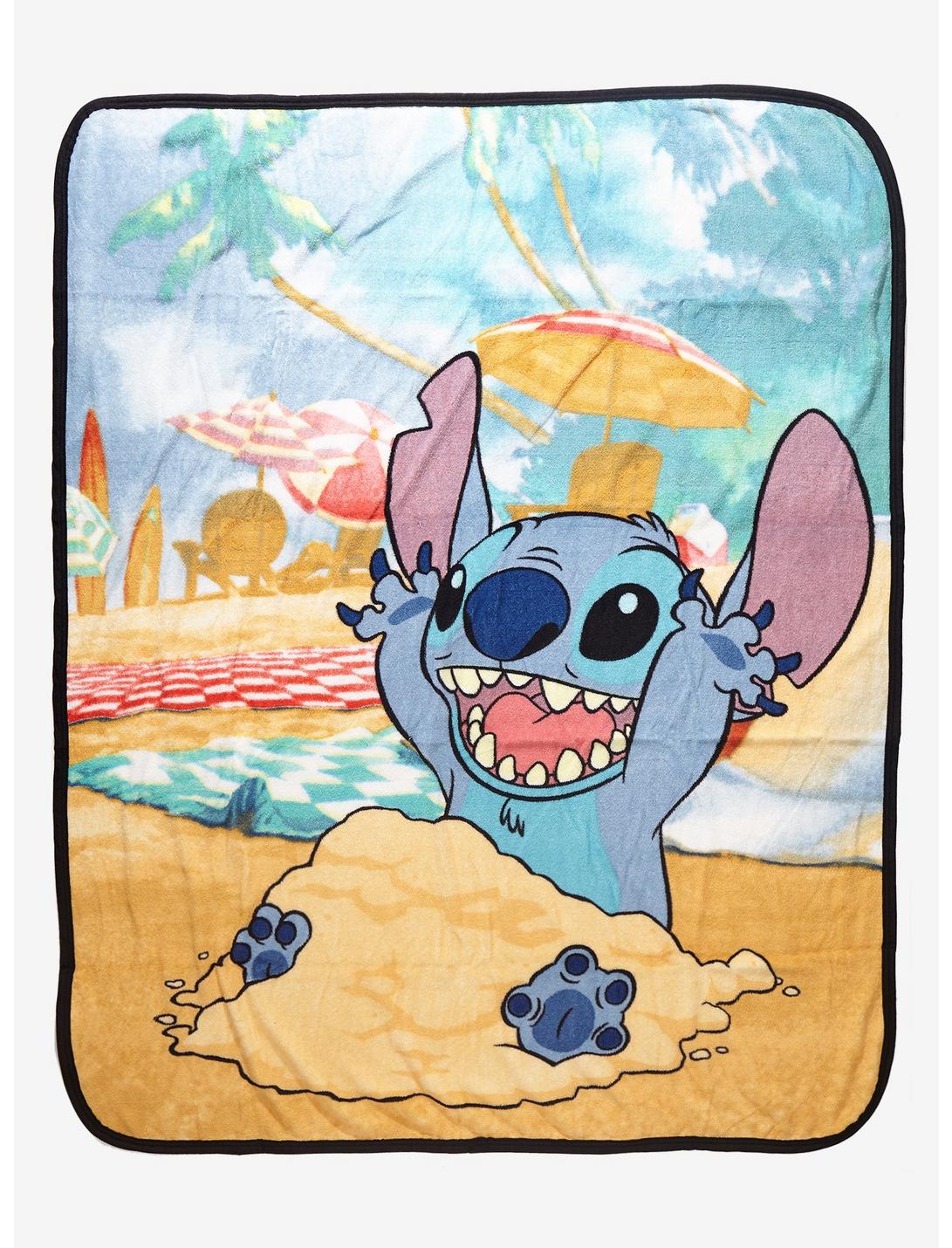 Disney Lilo & Stitch Beach Day Throw Blanket, , hi-res