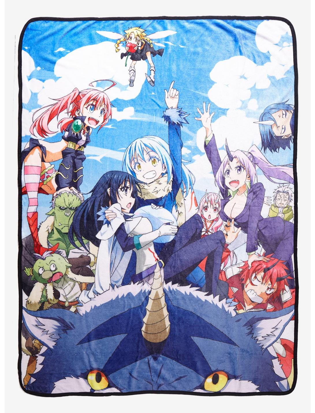 That Time I Got Reincarnated As A Slime Group Throw Blanket, , hi-res