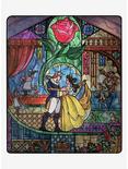 Disney Beauty And The Beast Stained Glass Throw Blanket, , hi-res