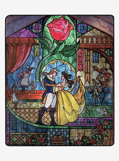 Disney Sleeping Beauty Maleficent Stained Glass Silk Poster Print