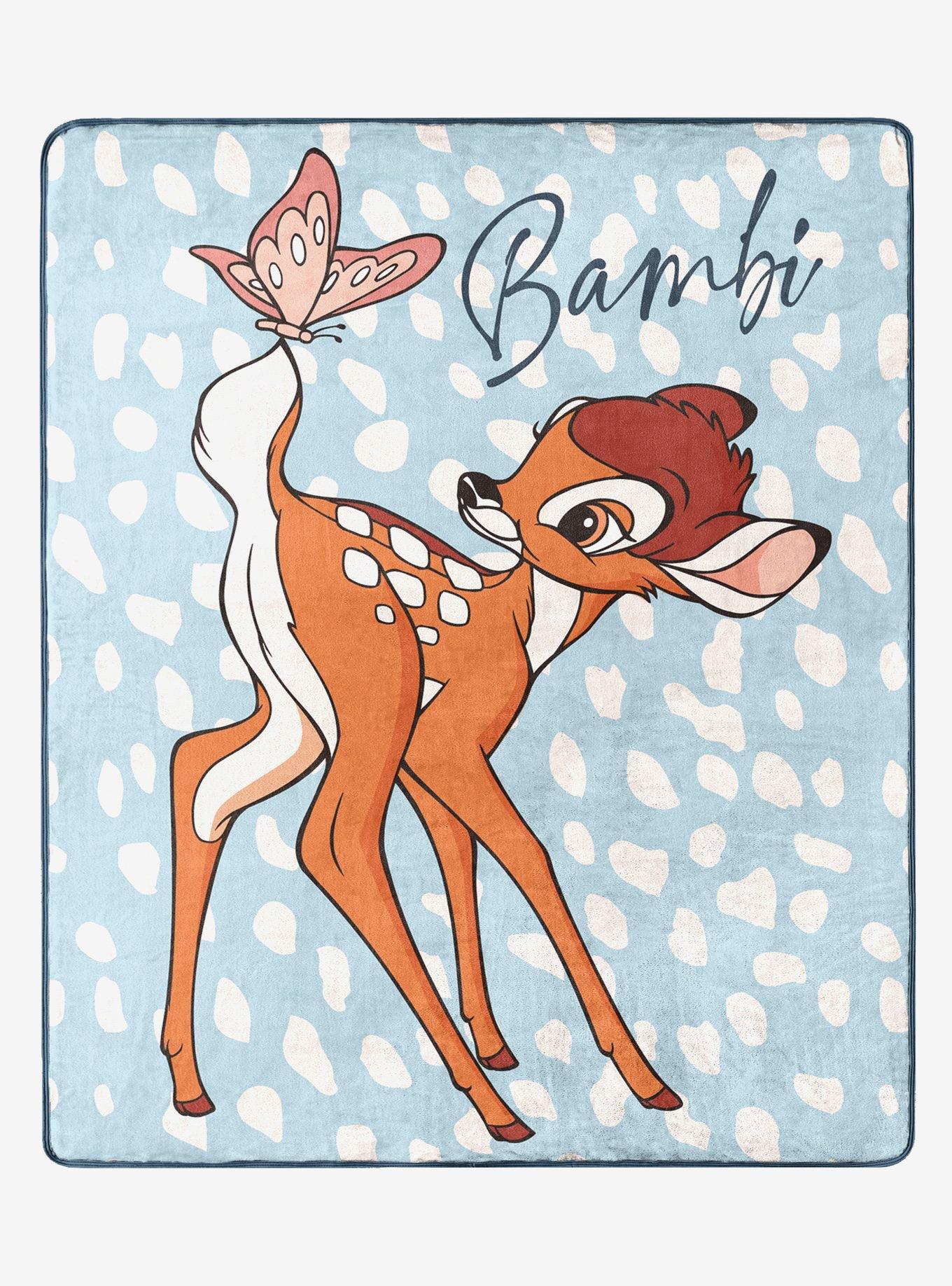 Disney Bambi Bambi & Butterfly Throw Blanket, , hi-res