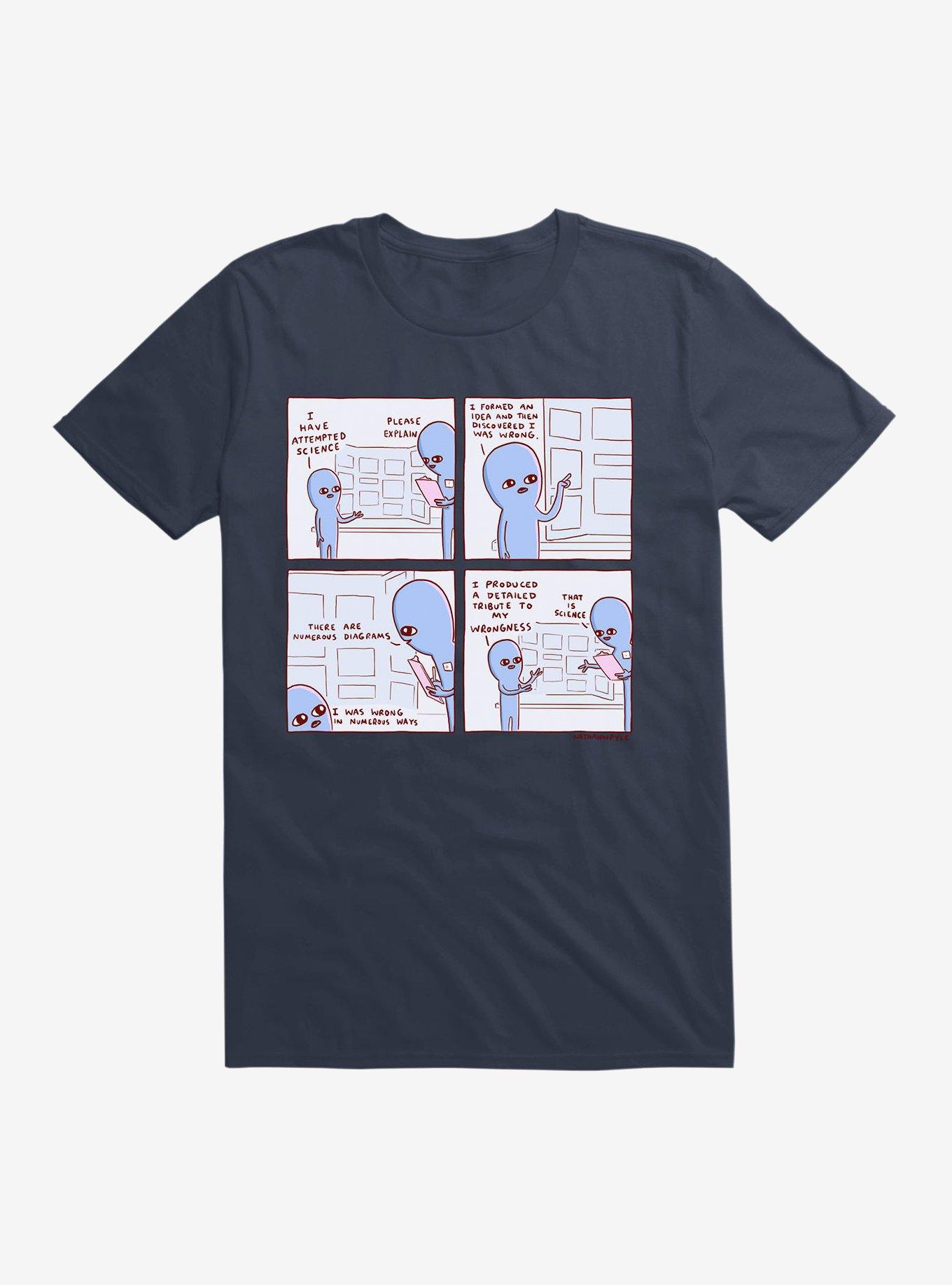 Strange Planet I Have Attempted Science T-Shirt, NAVY, hi-res