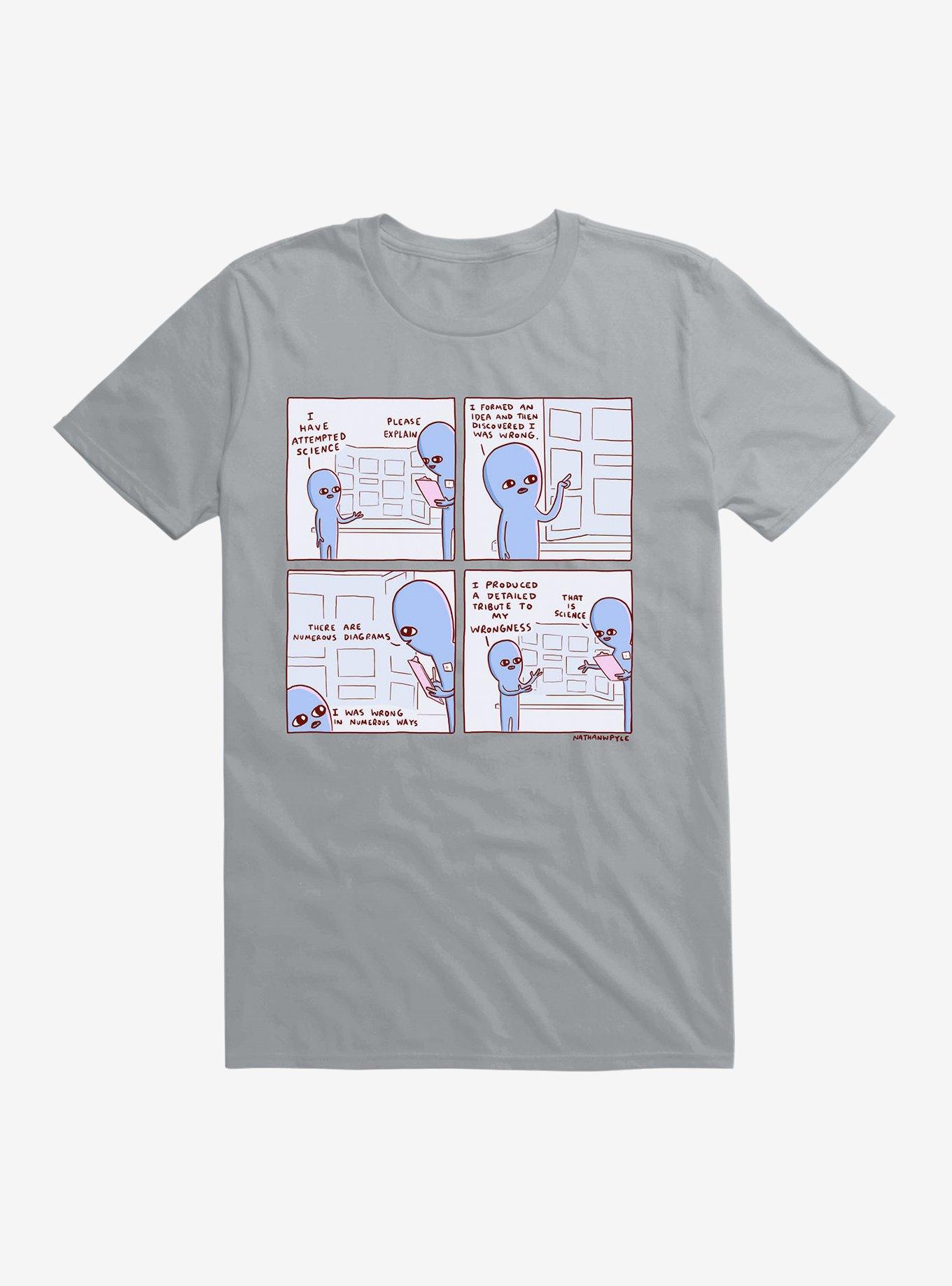 Strange Planet I Have Attempted Science T-Shirt, SILVER, hi-res