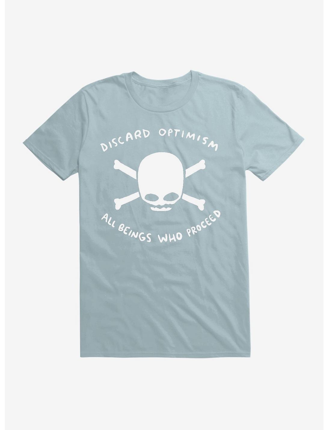 Strange Planet Discard Optimism T-Shirt, LIGHT BLUE, hi-res