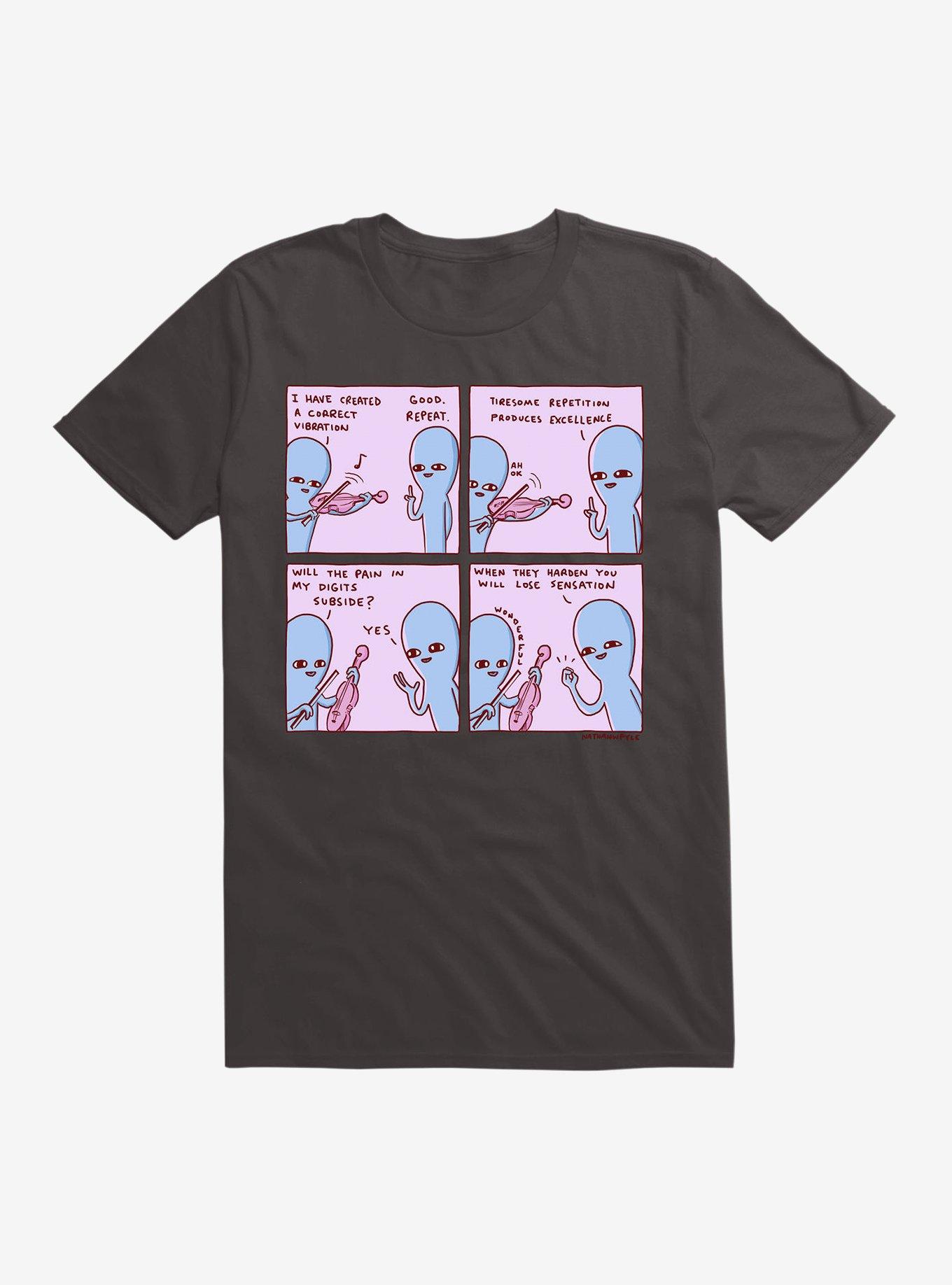 Strange Planet Tiresome Repetition T-Shirt, BLACK, hi-res