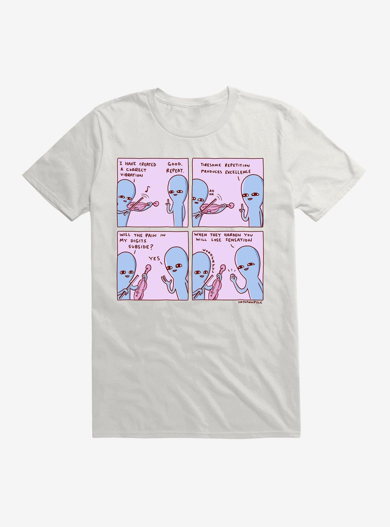 Strange Planet Tiresome Repetition T-Shirt, WHITE, hi-res