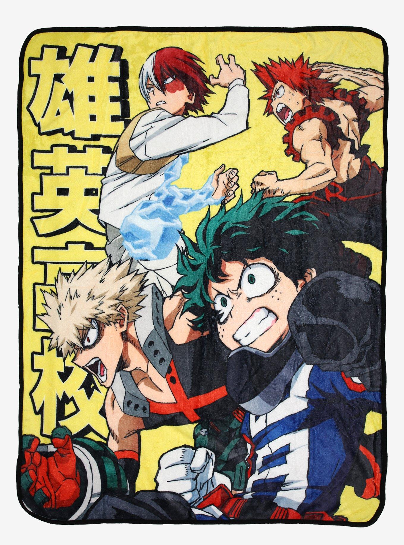 My Hero Academia Yellow Throw Blanket