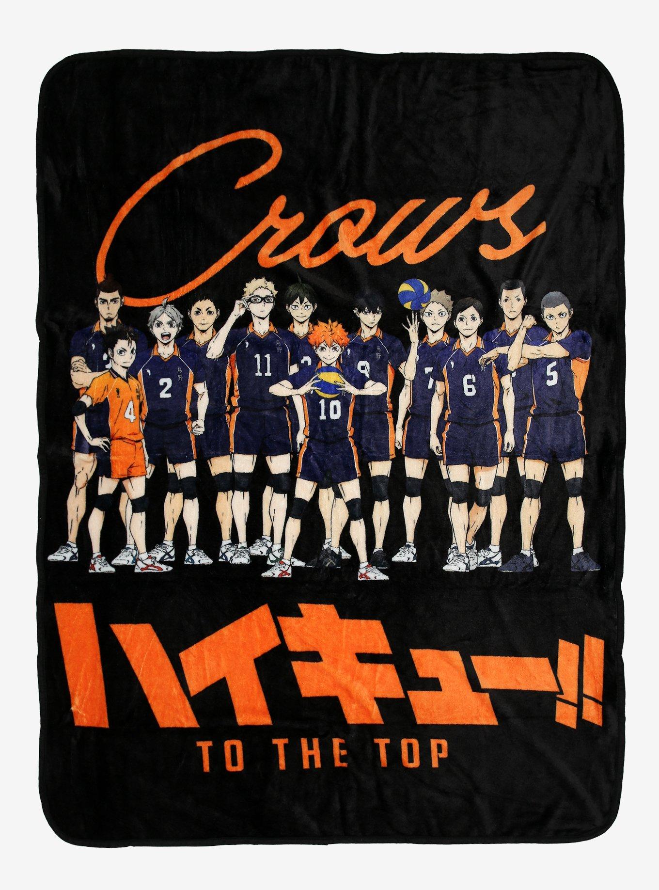 Haikyu Karasuno Crows Throw Blanket